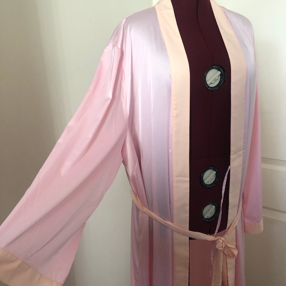 Savage X Fenty Pink Maxi Robe (Plus Size)